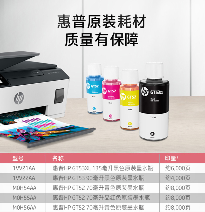 Tank531 Ink HP惠普tank531彩色照片相片a4喷墨连供打印机复印一体机小型家用连接手机无线wifi学生家庭试卷扫描件办公 - 打印设备售后服务